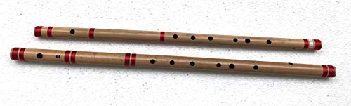 2 flûtes professionnelles en bambou D & E Bansuri avec rabais d'achat combiné