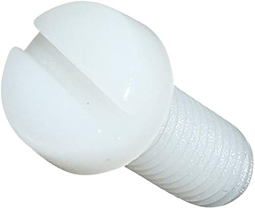 AERZETIX - Set di 10 - Vite in poliammide/nylon M6x16 - Filettatura metrica - Cilindrico/Intaglio/Piatto/Tonda - Isolante - Fai da te - Ristrutturazione - DIN 84 - C45322
