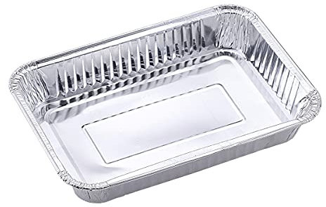 SANTOS 13xFettauffangschale für Weber & Broil King Baron - 14,8x12x4,5cm - Aluminium-Grillschale, Aluschale, Auflaufform, Tropfschale - Backen, Grillen, Braten, Kochen