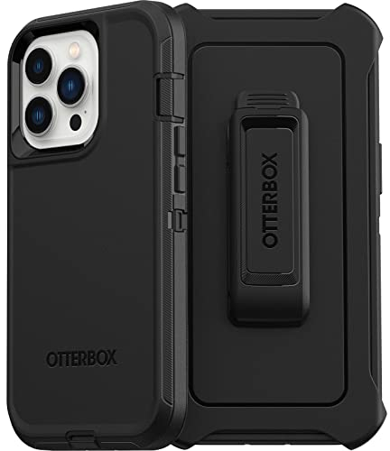 OtterBox Defender Case for iPhone 13 Pro, Shockproof, Drop Proof, Ultra-Rugged, Protective Case, 4x Tested to Military Standard, Black, No Retail Packaging