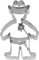 Birkmann, Ausstechform Cowboy, 8 cm, 199293
