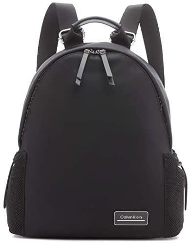 Calvin Klein Damen Jessie Organisationsrucksack, Schwarz/Silber, Einheitsgröße