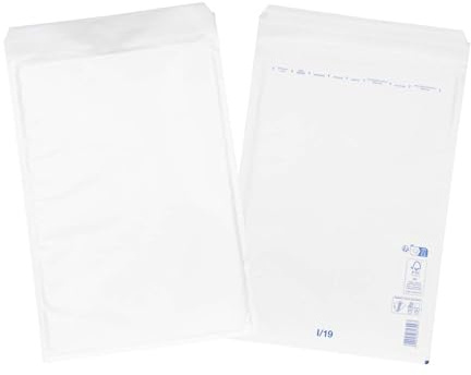 smiley pack Luftpolstertaschen Größe I9 Weiß 320 x 455 mm (100 Stück) | gepolsterte Versandtaschen mit Selbstklebeverschluss – passend für A3