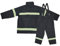 FILFEEL Flammhemmender Kleidungsanzug mit Mantel und Hose, Feuerfester Hitzefester Reflektierender Feuerwehrschutzanzug (Arbeitsumgebung von -20°C Bis +200°C)(L)