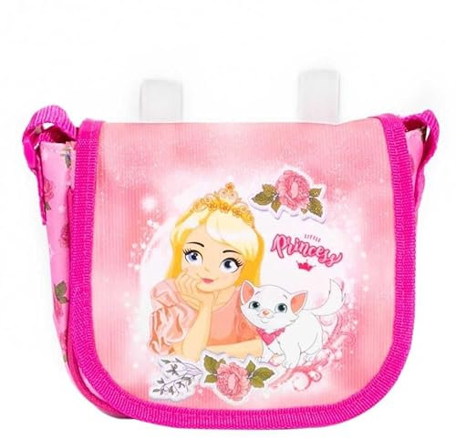 Haberland Unisex Jugend Princess Lenkertasche, Rosa,Rot, 16 x 6 x 14 cm