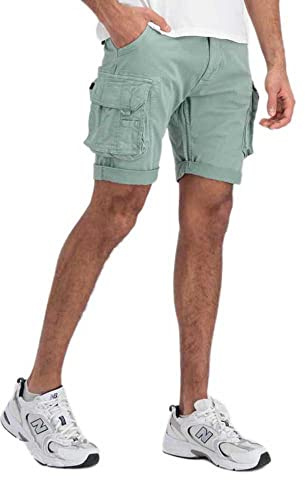 Alpha Industries Herren Crew Short Für Cargos, Dusty Green, 38 EU