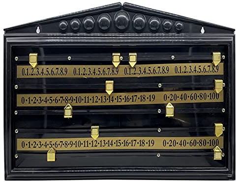 Amhuui Billard Scoreboard, Snooker Billard Scoreboard, Kunststoff Scoreboard, Mit Kupfer Tracks Und Kupferrollen, Für 2-4 Spieler Spielzubehör