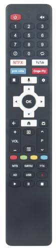 Replacement Universal Ersatz Sprachfernbedienung Control Passend für KARBONN DYON Smart 32 AD-2 Sharp ECOSTAR Challenge TV