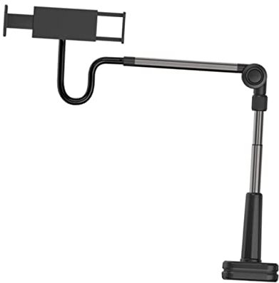 WHAMVOX Overhead Phone Mount Gooseneck Cellphone Stand for Desk Bed Tabletop Phone Holder for Video Recording Streaming