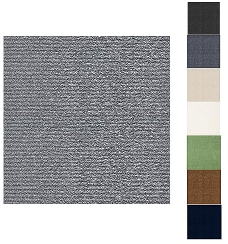Teppichfliesen Selbstliegend 11 Stück 30x30cm-1m² Strapazierfähiger Teppich Bodenbelag,Antistatisch Filzfliese Bodenbelag aus Nadelfilz,Rutschfeste Teppich Bodenbelag für Bettzimmer,Küche,Wohnzimmer