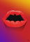 Displate - Poster aus Metall - Einfache Montage ohne Bohren - DC Comics - Symbols Of Hope - Bat lips - Größe L - 67,5x48cm Matt
