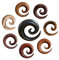 Fly Style Dehnspirale Expander Ohr Piercing aus verschiedene Holzarten, Grösse:16 mm (Paar), Modelle:Modell G