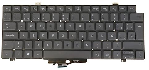 SP Español Layout- Teclado para portátil Dell Precision 3470 3480 0K4WGN, retroiluminado, sin marco
