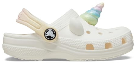 Crocs Unisex Kids Clog,Classic IAM Rainbow UnicornCgT,Chalk,7 UK Child