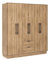 Vente-unique - Armoire 6 Portes et 2 tiroirs - L162 cm - Coloris : Naturel - FEOVA