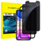 QUESPLE Privacy Screen Protector for iPhone 11 and iPhone XR 6.1-Inch, 2-Pack Privacy Glass, Anti-Spy Tempered Glass Film with Install Tool, Anti-Scratch/High Sensitivity/Case Friendly