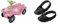 Big-Bobby-Car Classic Flower - Kinderfahrzeug mit Blumenaufklebern für Jungen und Mädchen & schoner - für Kinderschuhe der Größe 21 bis 27