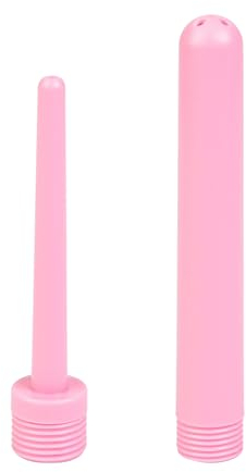 GeRRiT 2 Stück Analdusche Einlauf Dusche Pink Duschköpfe Anal Vaginal Dusche Analreinigung Einlauf Irrigator Intimdusche Klistierspritze Set Für Frauen Männer