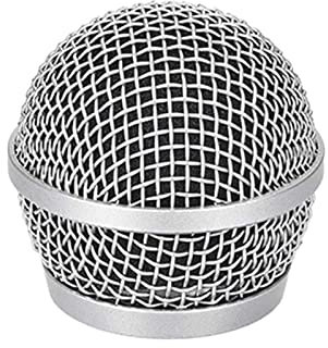 Cherjoury New Replacement Ball for Head Mesh Microphone Grille for Shure PG58 PG48 Accesso,Mic Receiver