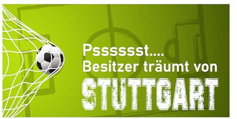 clothinx Fußball Fan Geschenk Tasse für alle Stuttgart Fans - Geschenkidee Freund zu Weihnachten - Sprüche Tasse aus Keramik - 340ml, Weiß