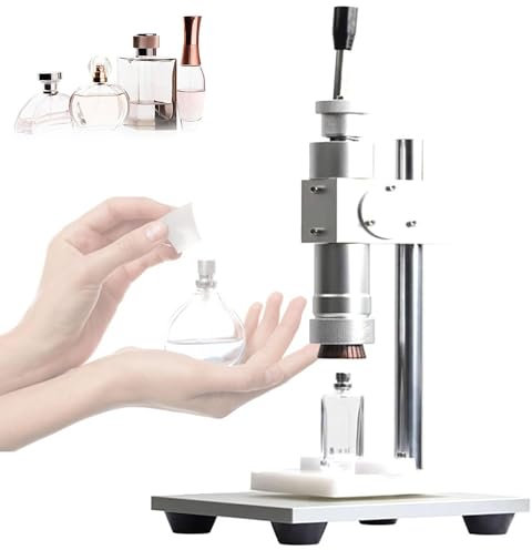 Tappatrice per profumo - Sigillante tenuto in mano della fiala del piegatore per le bottiglie con il cappuccio di plastica - Tappatrice della pressa inossidabile - sigilla 10-30 bottiglie/min