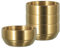 Lot de 4 bols en acier inoxydable doré de 12 cm - Double paroi - Pour nouilles, soupe, riz, salade, ramen - Bol mélangeur en métal - Récipient empilable pour le chaud et le froid