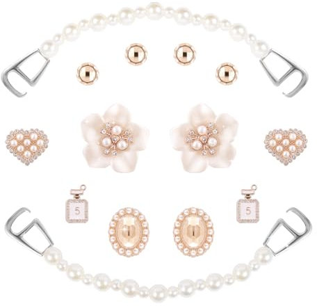 Fisynug Schuhanstecker Glitzer Schuh Charms für Clogs-Dekor Schuhanhänger für Kinder, Mädchen, Geburtstag, Weihnachten, Party-Geschenk