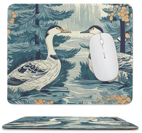 Mousepad Duck in The Woods MouseMats with Non-Slip Base MousePads for Man Woman Computer Desktop Protection Mat Desk Mat with Stitched Edges