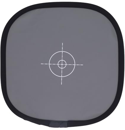 Gray/White Balance Card, 18% Exposure Gray Reflectance Reflector, Foldable Focus Board Double Sided with Carry Pouch, 12x12 Inch Grey Card White Balance Card for Photography