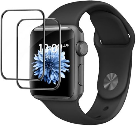 Cable Leader 2 Stück Schutzfolie für Panzerglas für Apple Watch Series 4/5/6/se 44mm, Hohe Auflösung für Series 4/5/6/se 44mm Schutzglas, Kratzfest Wasserdicht HD Apple Watch 44mm Panzer Schutz Glas
