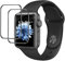 Cable Leader 2 Stück Schutzfolie für Panzerglas für Apple Watch Series 4/5/6/se 44mm, Hohe Auflösung für Series 4/5/6/se 44mm Schutzglas, Kratzfest Wasserdicht HD Apple Watch 44mm Panzer Schutz Glas