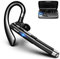 Euakee Auricolare Bluetooth Singolo, V5.1 CVC Cancellazione Rumore Cuffie Wireless Bluetooth con Doppio Microfono, 40 Ore Di conversazione per Guida/Lavoro for iOS Android