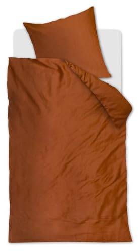 Beddinghouse Change bettwäsche-Set 2 TLG. - 135x200 - Terrakotta - Mako-Satin Lyocell - mit Reißverschluss