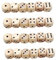 NAMOARLY Würfelset 16 Mm Holzwürfel 20 Stück Quadratische Würfel Partyspielwürfel Würfel Für Versammlungen Oder Partys