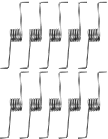 UKCOCO 10 Stück Federn für Mülleimer: Dreh- und Druckfedern aus Edelstahl – für Öffnungsmechanismus des Deckels, für den Hausgebrauch und Camping