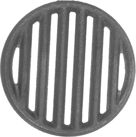 Milisten Barbecue Fonte Plaque pour Foyer Fond Fonte Accessoire pour Cuisson Extérieure