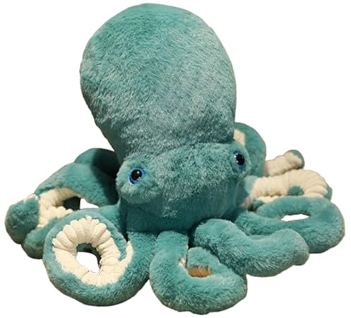 Xiyocadt Oktopus Plüschtier,Plüschtier Marine Spielzeug, Meerestier Oktopus Dekoration,niedliches Spielzeug Für Kinder Mädchen (45 cm,Grün)