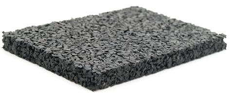 Design61 24 Stück Bautenschutzmatte Terrassenpads Unterlegpads aus Recyceltem EPDM Granulat für Terrassenfliesen Terrassendielen Stelzlager Balkon rutschfest Wetterbeständig 90 x 60 x 8 mm