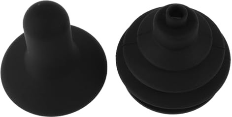 Joystick Knopfkappe für Elektrorollstühle Schwarz Gummi 2 Stück | Elektromobile, Handsteuerung mit Staubschutzkappe, Zubehörteile für Antriebsrollstühle, Schnelle Montage