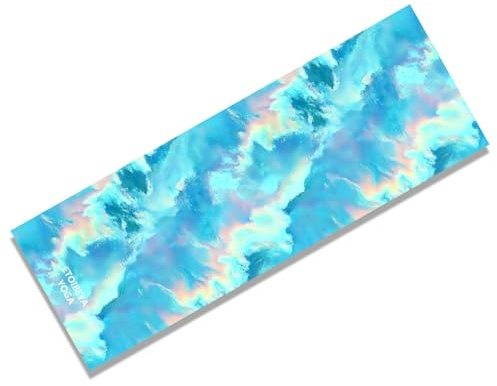 Yoga Handtuch Yogadecke mit Antirutsch-Noppen Quick Dry Schweißabsorbierend Saugfähig Fitness Handtuch Leicht & Faltbar mit Mesh-Tragetasche Hot Yoga Handtuch für Sport Matte und Fitness 65*183cm
