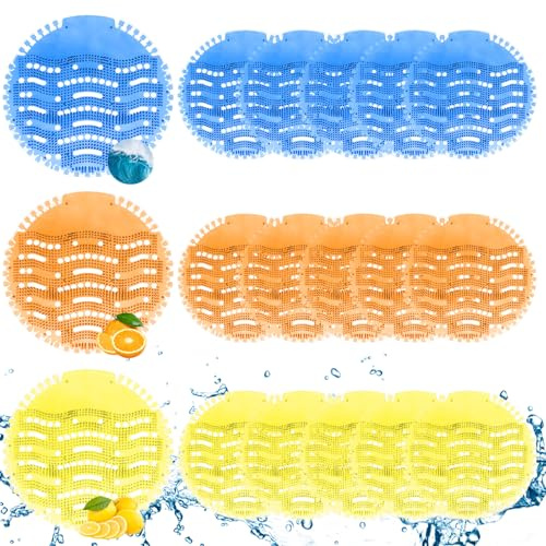 Urinal Screen Deodorizer, 18 Packs Urinal Mats, Anti-Splash & Clogging Urinal Pads, Odor Neutralizer Urinal Screens for Most Urinals, Bathroom, Offices, Schools