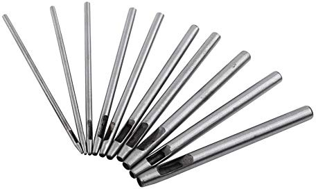 100 0,5–5 mm Hohl Locher DIY Leder Punch Craft Werkzeug-Set für Uhrenarmband Gürtel