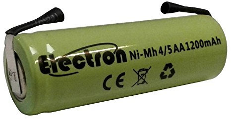 Rechargeable Battery Ni-Mh 4/5AA 4/5 AA 1.2 V 1200 mAh 42 x 14 mm with Slats for Soldering Terminals Tabs for Pack Rechargeable Battery Packs