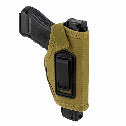 Gexgune Verborgener Gürtel Pistolenhalfter IWB Holster für alle Kompakten Kleinwagen (Khaki)