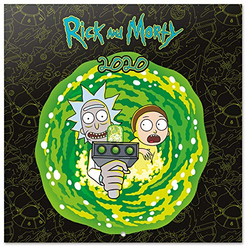 ERIK® Rick&Morty Wandkalender/Broschürenkalender 2020 30x30cm (aufgeklappt 30x60cm im Hochformat)
