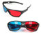 Othmro 2 x Rot-Blaue 3D-Brille, Cyan, Anaglyphe, dimensionale 3D-Visionbrille für TV, Spiel, DVD und virtuelles Video