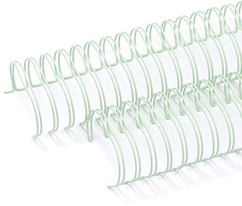 Craftelier - 2er-Set Doppelringbinder für Alben, Notizbücher, Tagebücher oder Kalender | Ideal für Scrapbooking- und Bastelprojekte | Ø 3,81 cm (1.5) - Farbe Mint