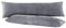 BaSaTex Winter Plüsch Seitenschläfer Kissenbezüge Kissenhüllen | 2er Pack 40x145 | Cashmere-Touch Coral Fleece,Rip-Cord“ | Schwangerschaftskissen Stillkissen | Reißverschluss | Anthrazit