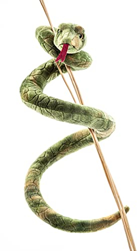 Uni-Toys - Schlange grün - 90 cm (Länge) - Plüsch-Schlange - Plüschtier, Kuscheltier