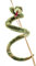 Uni-Toys - Schlange grün - 90 cm (Länge) - Plüsch-Schlange - Plüschtier, Kuscheltier